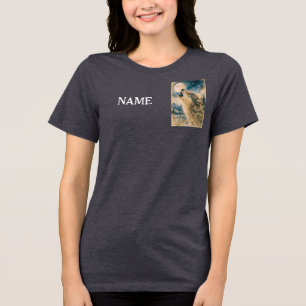 T-SHIRT EN TRI-MATIÈRE HURLEMENT SOLENNEL DU LOUP SOLITAIRE