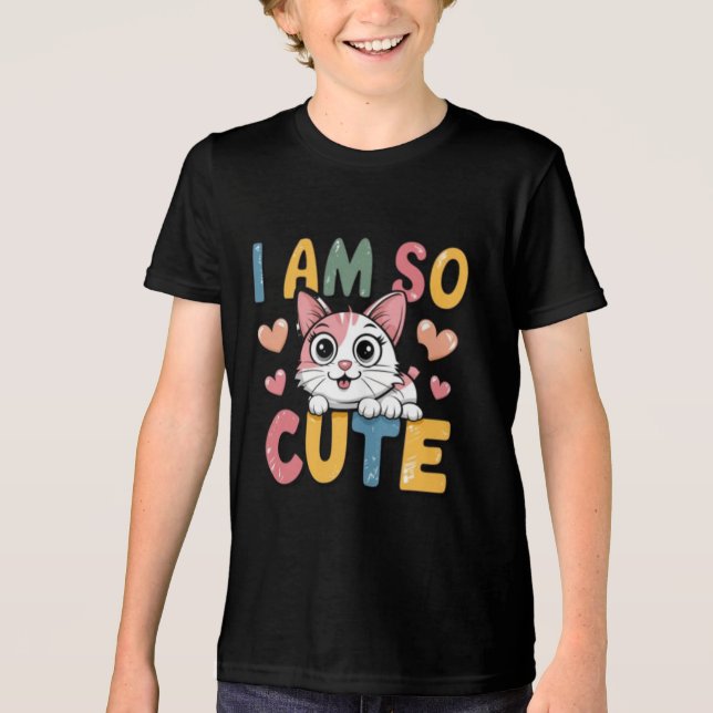 T-shirt En Tri-matière I am so cute (Recto)