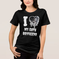 I Loth My Goth Boyfriend White Heart Photo