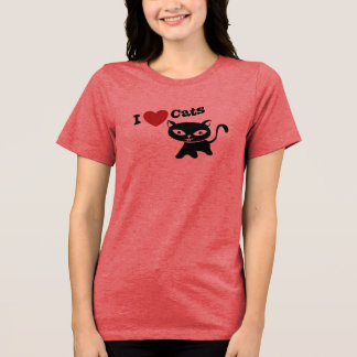 T-shirt En Tri-matière I Love Cat