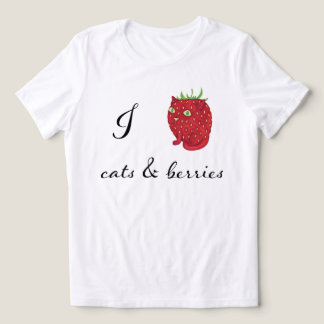 T-shirt En Tri-matière I Love Cats and Berries
