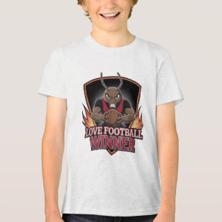 T-shirt En Tri-matière I love football 