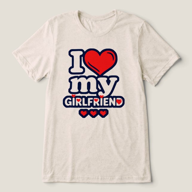 T-shirt En Tri-matière I Love My Girlfriend (Design Recto)