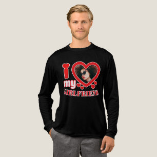 T-shirt En Tri-matière I Love My Girlfriend Personnalisé