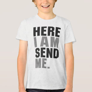 T-shirt En Tri-matière Ici Je M'Envoie Isaïe 6 8 Christ Foi Amour Pour