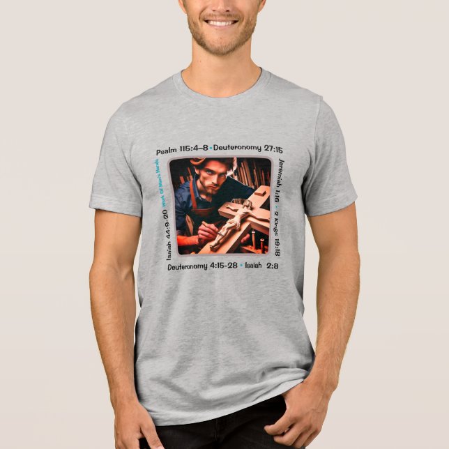 T-shirt En Tri-matière Idolatry 001 T-Shirt Tri-Blend Shirt (Recto)