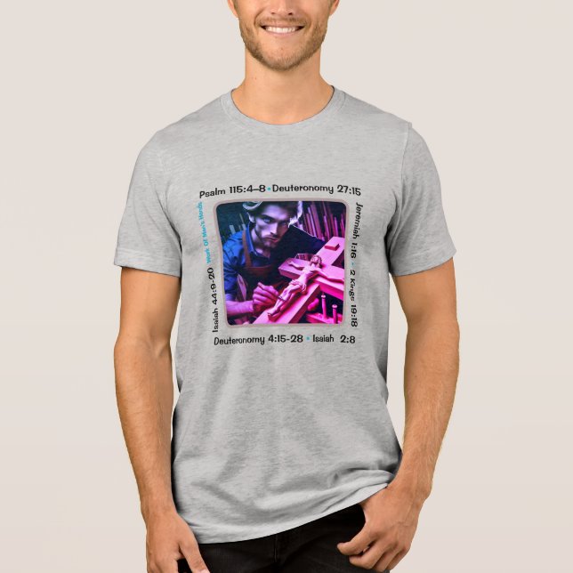 T-shirt En Tri-matière Idolatry 001b T-Shirt Tri-Blend Shirt (Recto)