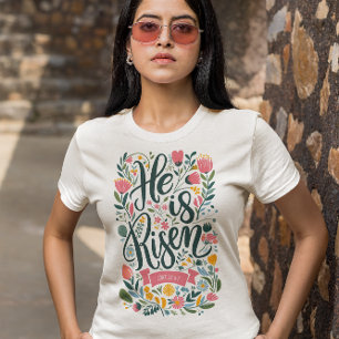 T-shirt En Tri-matière Il Est Ressuscité Luke 24-6-7