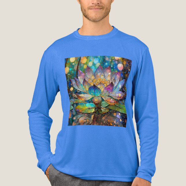 T-shirt En Tri-matière Illuminated Blooming Lotus Flower (Recto)