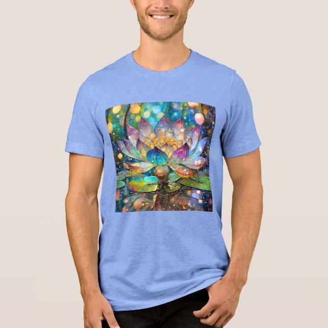 T-shirt En Tri-matière Illuminated Blooming Lotus Flower (Recto)