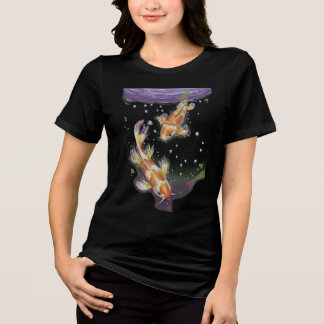 T-shirt En Tri-matière Illustration de bassin de carpes koï japonaises es
