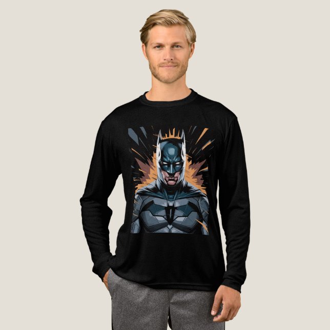 T-shirt En Tri-matière Illustration de batman dans une pose dynamique (Recto complet)