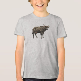 T-shirt En Tri-matière Illustration de buffle d'eau à l'aquarelle