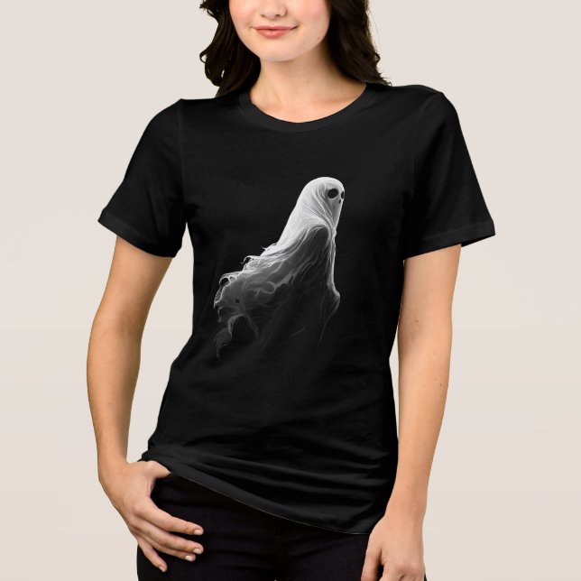 T-shirt En Tri-matière Illustration de Ethereal Flowing Ghost (Recto)