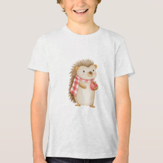 T-shirt En Tri-matière Illustration de nurserie de bébé hérisson à l'aqua
