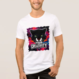 T-shirt En Tri-matière Illustration de panthère mettant en valeur la créa