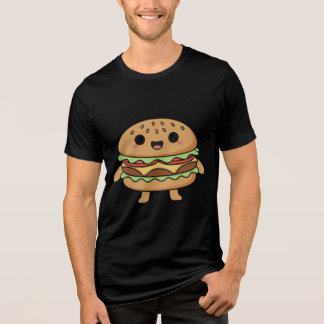 T-shirt En Tri-matière Illustration de personnage alimentaire mignon (bur