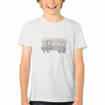 Illustration de wagon de train vintage minimaliste