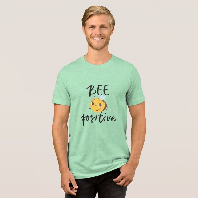 T-shirt En Tri-matière Illustration du bourdon d'abeille positif (Recto plein)