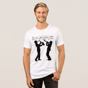 T-shirt En Tri-matière Illustration d'un musicien de jazz