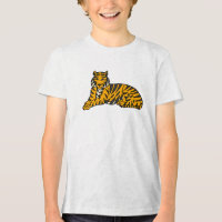 Illustration majestueuse du tigre tiré à la main