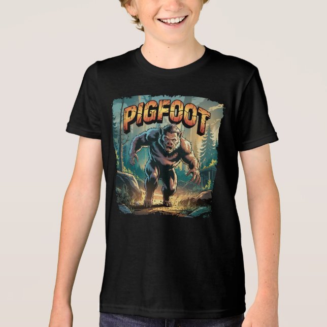 T-shirt En Tri-matière Illustration Pigfoot Combo Créature Drôle (Recto)
