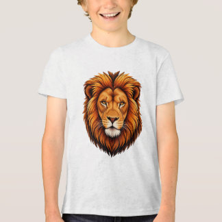 T-shirt En Tri-matière Illustration vectorielle de tête de lion majestueu
