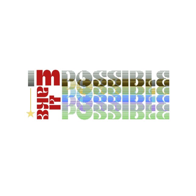 T-shirt En Tri-matière I'm Possible Motivational Typography  (Créateur téléchargé)