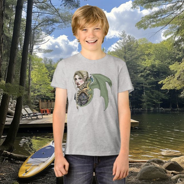 T-shirt En Tri-matière Imaginaire du dragon d'Elf Warrior (Créateur téléchargé)