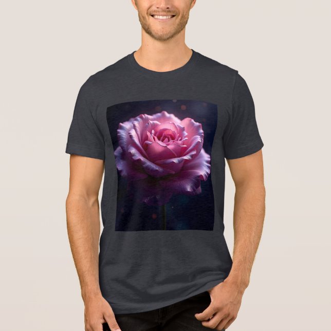 T-shirt En Tri-matière Imaginaire mignonne Belle Rose rose rose (Recto)