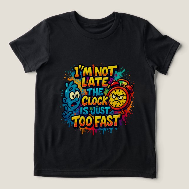 T-shirt En Tri-matière Impression d'écran de dessin (Design Recto)