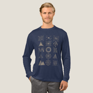 T-shirt En Tri-matière Impression géométrique Vintage - Mathématiques de