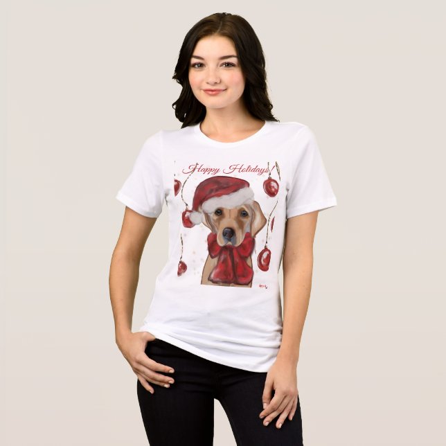 T-shirt En Tri-matière Impression sur toile Labrador Retriever (Recto plein)