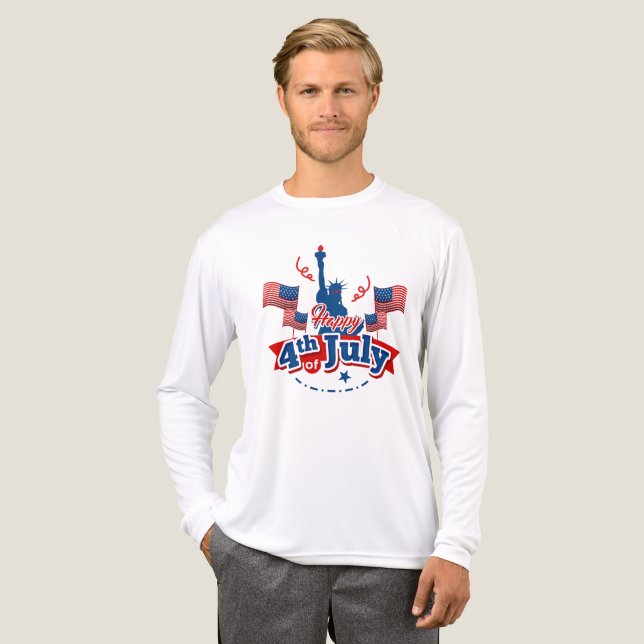 T-shirt En Tri-matière Indicateur de repère 4 juillet (Recto complet)