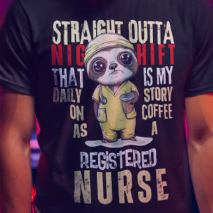 T-shirt En Tri-matière Infirmier auxiliaire certifié de nuit d'histoire q