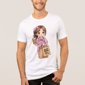 T-shirt En Tri-matière Infirmière Chibi Mignonne Achats du Vendredi Noir