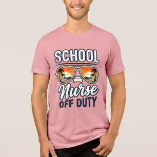 T-shirt En Tri-matière Infirmière scolaire hors service chemise de lunett