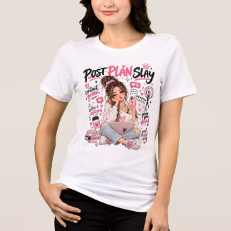 T-shirt En Tri-matière Influenceuse Fille Rose