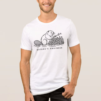 T-shirt En Tri-matière Ingénieur Castor Drôle Ingénieur de la Nature