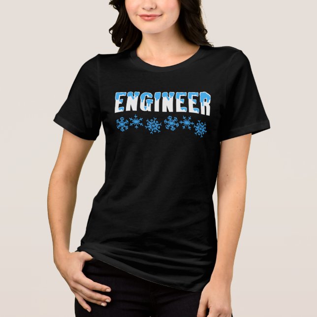 T-shirt En Tri-matière Ingénieur Flocon de neige (Recto)