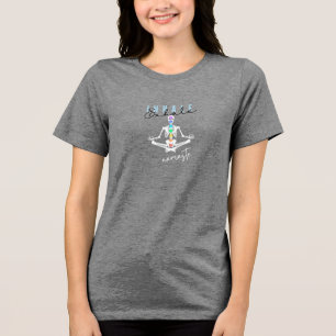 T-shirt En Tri-matière Inhale, Exhale, Namaste" Yoga Tee