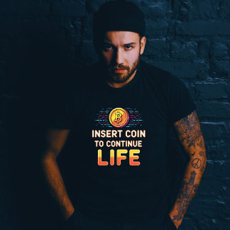 T-shirt En Tri-matière Insérer une pièce pour continuer le jeu rétroactif