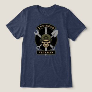 T-shirt En Tri-matière Insigne de soutien de combat d'ingénieur vétéran