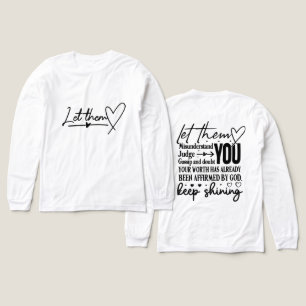 T-shirt En Tri-matière Inspirationnel Laissez-les