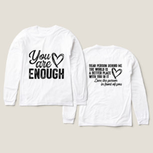 T-shirt En Tri-matière Inspirationnel Vous Êtes Suffisant