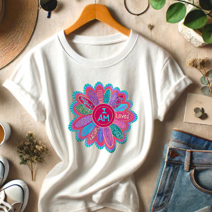 T-shirt En Tri-matière Inspirer Je Suis Flower Colorful Inspirivity