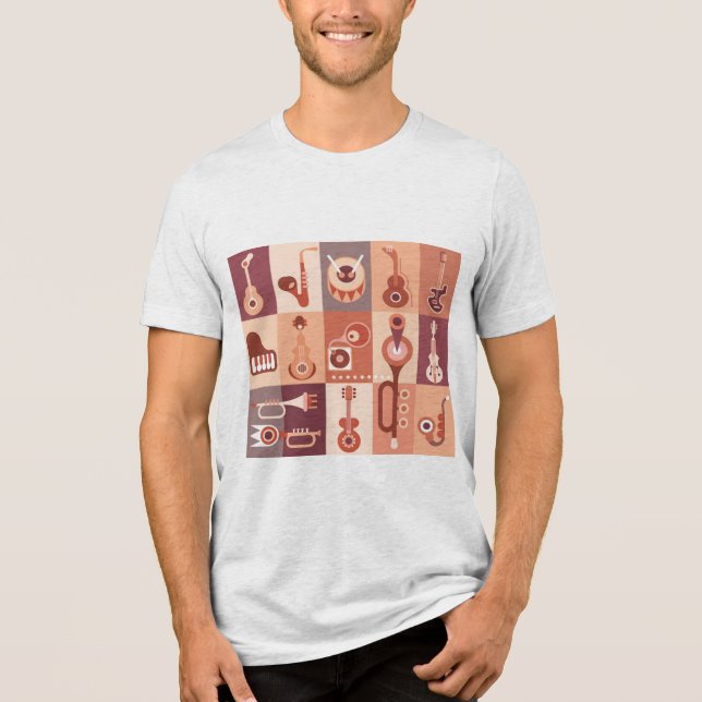 T-shirt En Tri-matière Instruments de musique (Recto)