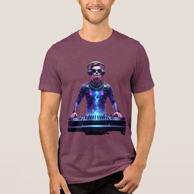 T-shirt En Tri-matière Intergalactic DJ – Cosmic Beats T-Shirt (Recto)