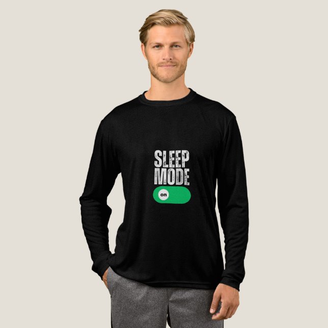 T-shirt En Tri-matière Interrupteur de commutation du mode veille drôle - (Recto complet)