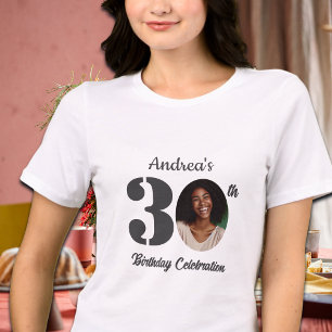 T-shirt En Tri-matière Invités de la photo d'anniversaire 30 ans gras